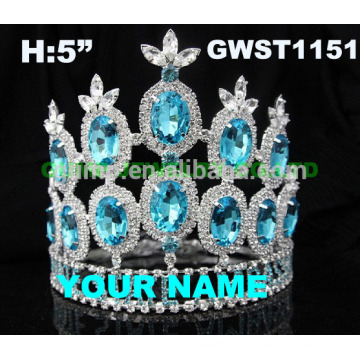 Tiara et couronne personnalisés colorés élevés avec un logo